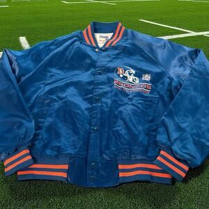 Vintage 1997 1998 Chalk Line Denver Broncos AFC Champions Medium Satin Jacket
